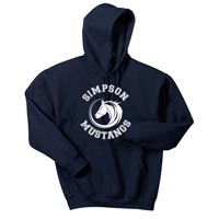 Adult Pullover Hooded Sweatshirt - Navy