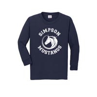 Youth Long Sleeve T-shirt - Navy